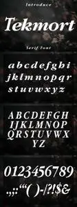 Tekmort Serif Font