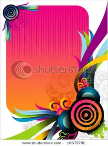 Vector circles background