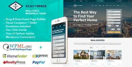 ThemeForest - Realtyspace v1.4.10 - Real estate WordPress Theme - 15965811