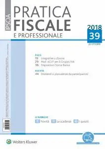 Pratica Fiscale e Professionale N.39 - 22 Ottobre 2018