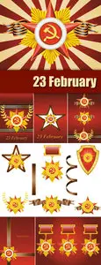 23 February Awards Vector