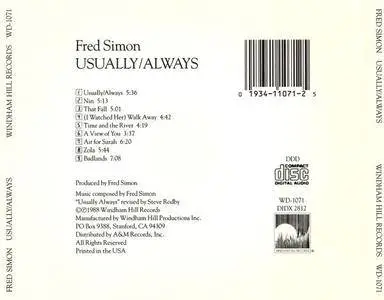 Fred Simon - Usually / Always (1988) {Windham Hill}