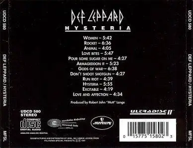 Def Leppard - Hysteria (1987) {1993, MFSL UDCD-580}