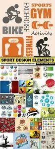 Sport Design Elements - 25 Vector
