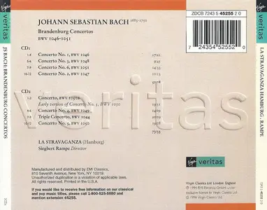 Siegbert Rampe, La Stravaganza Hamburg - Johann Sebastian Bach: Brandenburgische Konzerte (1996)