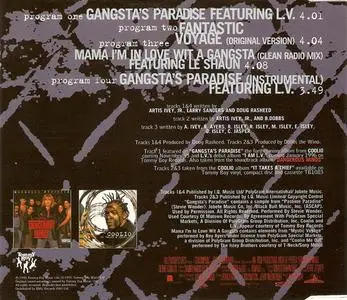 Coolio featuring L.V. - Gangsta's Paradise (UK CD5) (1995) {MCA Soundtracks}