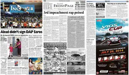 Philippine Daily Inquirer – July 24, 2014