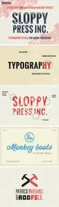 Sloppy Press Typography Styles for Adobe Photoshop