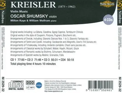 Oscar Shumsky - Kreisler: Violin Music (2002)