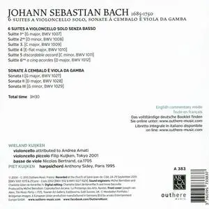 Wieland Kuijken, Piet Kuijken - Johann Sebastian Bach: 6 Suites a Violoncello solo; Sonate a Cembalo e Viola da Gamba (2015)