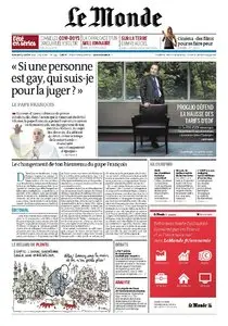 Le Monde du Mercredi, 31. Juillet 2013