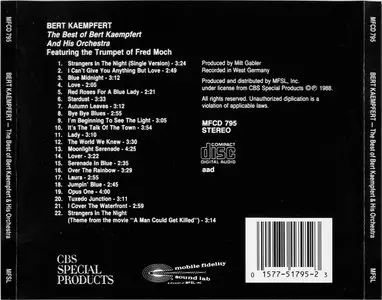 Bert Kaempfert - The Best Of Bert Kaempfert & His Orchestra (1988) {MFSL}