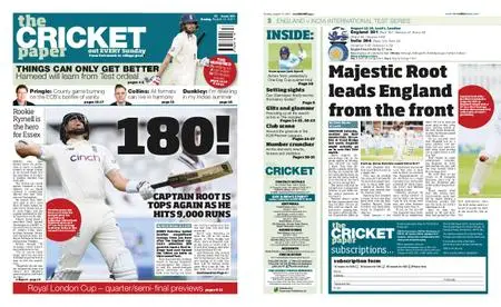 The Cricket Paper – August 15, 2021