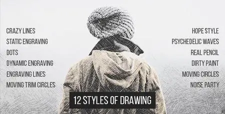 12 Styles Of Drawing - Project for After Effects (VideoHive)