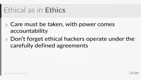 INE - Certified Ethical Hacker (CEH) Module 1 :: Introduction to Ethical Hacking