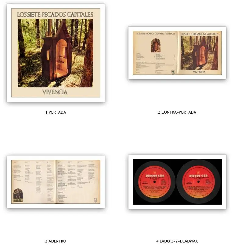 Vivencia - Los Siete Pecados Capitales (1980) Original AR Pressing - LP/FLAC In 24bit/96kHz