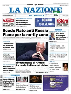 La Nazione Pisa Pontedera - 13 Settembre 2025