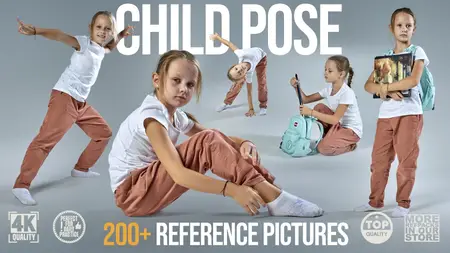 ArtStation  200+Child Pose Reference Pictures