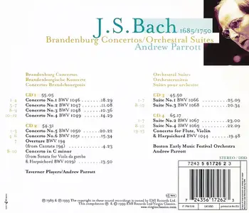 Andrew Parrott - Johann Sebastian Bach: Brandenburg Concertos; Orchestral Suites [4CDs] (1999)