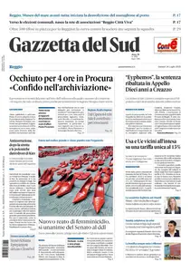 Gazzetta del Sud Reggio Calabria - 24 Luglio 2025