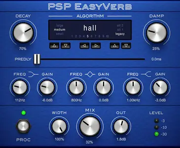 PSPaudioware PSP EasyVerb v2.0.1