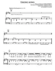 Thong Song - Sisqo (Piano-Vocal-Guitar)