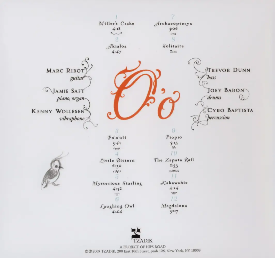 John Zorn - O'o (2009) {Tzadik}