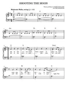 Shooting The Moon - OK Go, Various (Easy Piano)