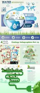 Vectors - Ecology Infographics Set 15