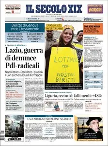 IL SECOLO XIX DEL 02 MARZO 2010