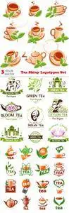 Vectors - Tea Shiny Logotypes Set