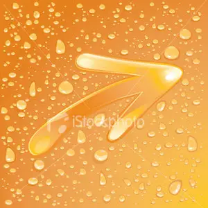 Vector dew effect arrow