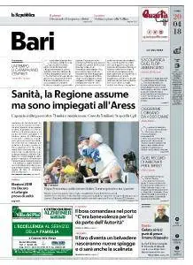 la Repubblica Bari - 20 Aprile 2018