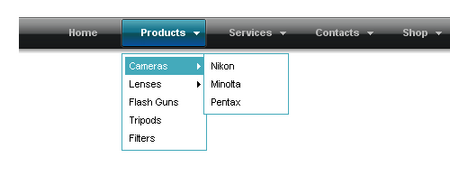 Professional Drop-Down CSS Menu - New Edition