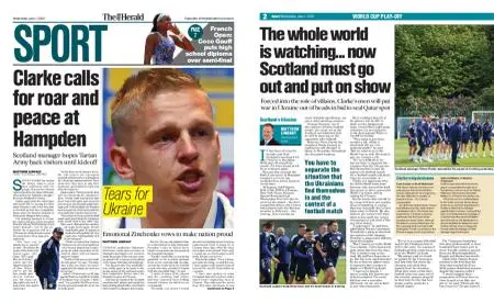 The Herald Sport (Scotland) – June 01, 2022