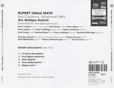 Gunar Letzbor, Ars Antiqua Austria - Rupert Ignaz Mayr: Sacri Concentus - Antiphone (1681) (2019)