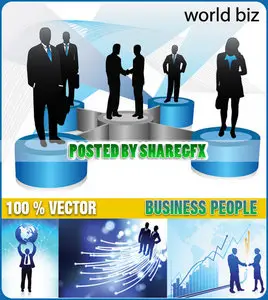Stock Vector - Business people