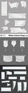 Vectors - White Fabric Flags 14