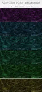 GraphicRiver Camouflage Pixels - Backgrounds