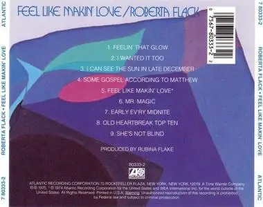 Roberta Flack - Feel Like Makin' Love (1975) [1991, Reissue]