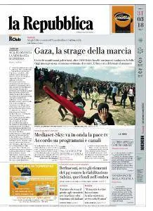 la Repubblica - 31 Marzo 2018