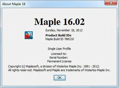 Maplesoft Maple 16.02 with Add-ons