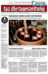 Tageszeitung TAZ vom 10 Februar 2014
