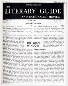 New Humanist - The Literary Guide, March 1947