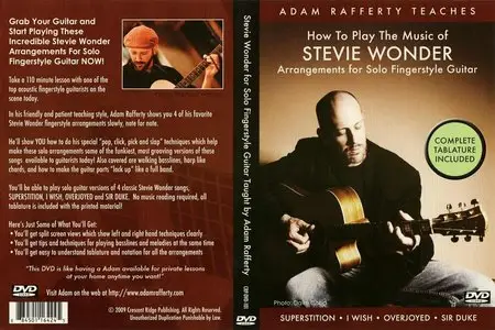 Crescent Ridge - Adam Rafferty Teaches - Stevie Wonder - Solo Fingerstyle - Vol.1 [Repost]