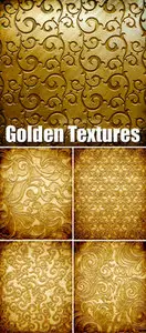 Stock Photo - Golden Metal Textures