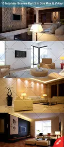 10 Living Rooms in 3ds max : Collection 3/4