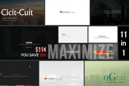 CreativeMarket - Maximize Powerpoint Bundle