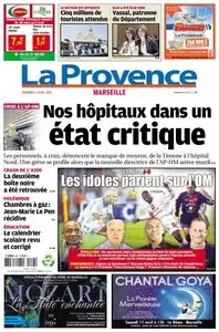 La Provence Marseille du Vendredi 3 Avril 2015