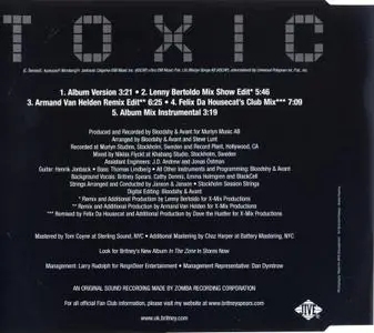 Britney Spears - Toxic (CD Maxi Single) (2004)